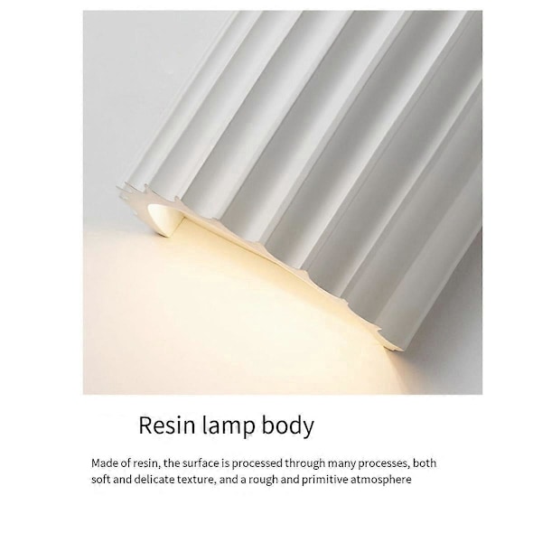 Moderne Resin LED Væglampe 110v med 3 Farve Lyskilde Inkluderet B