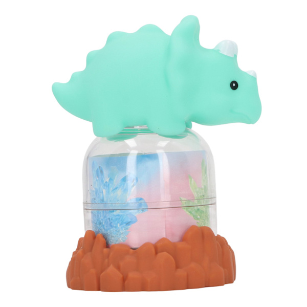 Barn Rhinestone Odlingssats med Ljus Dinosaur Dock Rhinestone Odling DIY Making Experiment Science Kit Leksak Grön