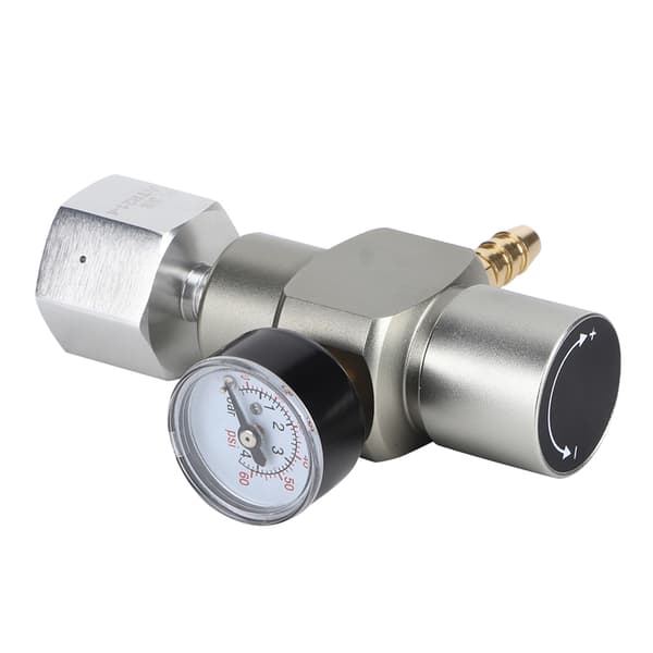 2 i 1 Mini CO2 Gasregulator Sodatrykmåler med adapter 3/8in til TR21.4
