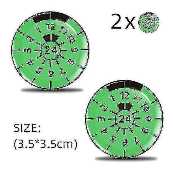 2 stk. 3D gel sticker nummerplade segl badge, TUV plakette mærkater -GSLA24