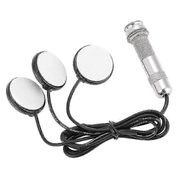 Gitarrpickup 3x Piezo Pickup Transducer kompatibel med akustisk gitarr ukulele mandolin instrument