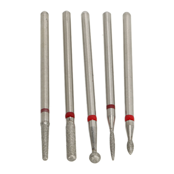5 stk manikyrborer Emery spikerslipebits Elektrisk manikyrhode erstatning