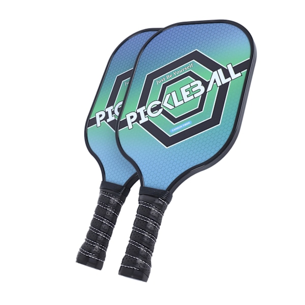2 st Pickle Ball-paddel Slitstarkt Kol PE Bekvämt Grepp Lätt Pickle Ball-set med 4 Bollar för Utomhus Hem Hexagonal