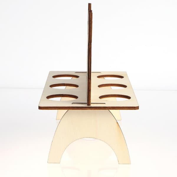 Påskeæg Rack DIY Påskeæg Træ Stand Holder Høne Påske Hjemmeindretning