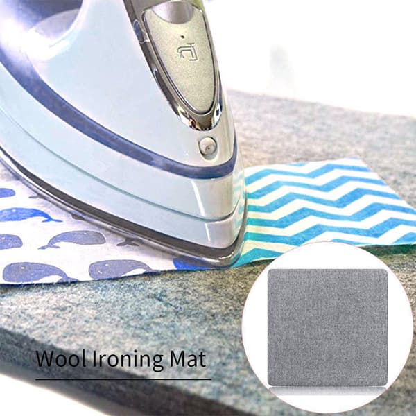 Strykmatta i ull, pressdyna i ull, perfekt strykstation för quiltning