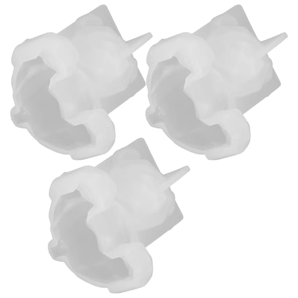 3 stk. bjørneformede harpiksstøpeformer 3D epoxy dyresilikonform for dekorasjon