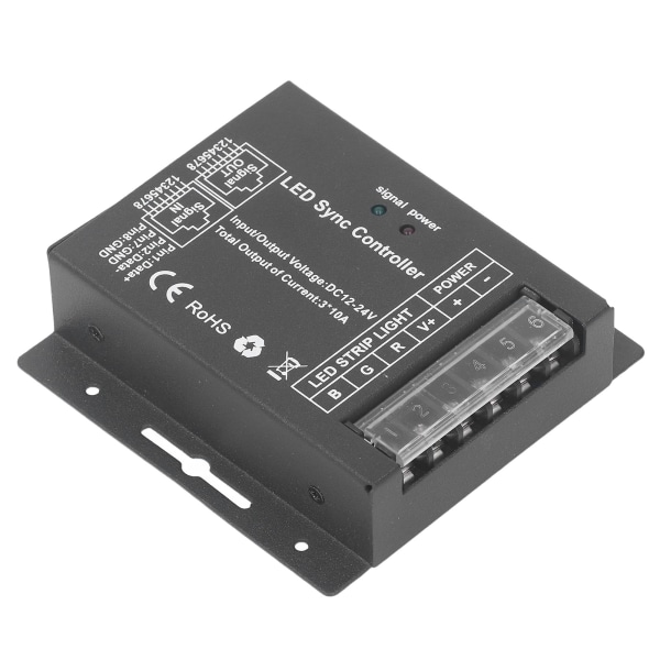 RGB-dæmpningscontroller LED-dæmpningsmodul 24-tasters fjernbetjening til LED-striplys DC 12V-24V