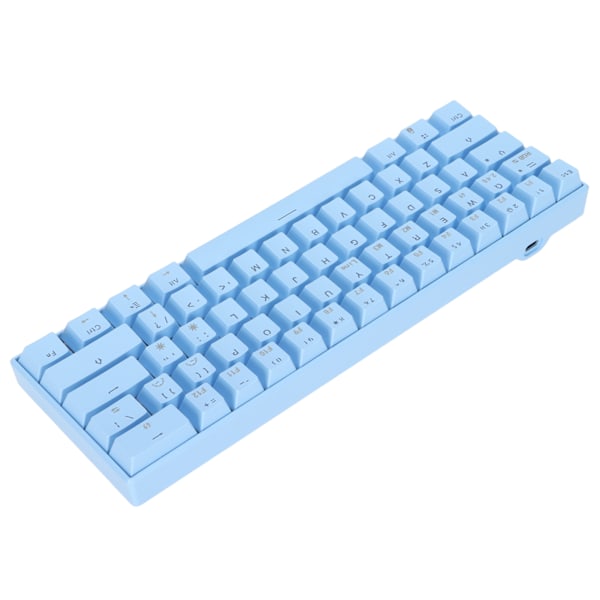 READSON Mekanisk tastatur 61 taster RGB 3 tilstande understøtter trådløs kompakt ergonomisk bred kompatibilitet Gaming tastatur Sort akse krop