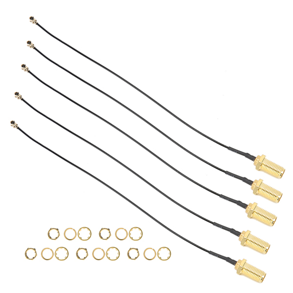 SMA till uFL/u.FL/IPEX/IPEX RF Honadapter Anslutningskabel Mässing Walkie-Talkie Antenn20cm