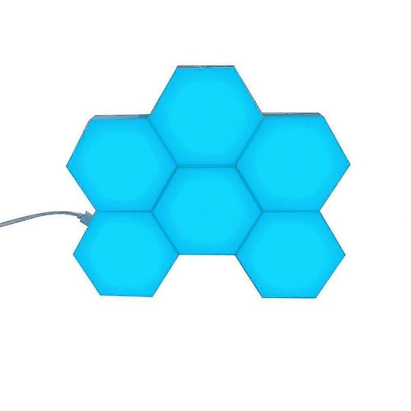 Vägglampor Vägglampa Touchlampor Smart Lampa Gaminglampor Modulära Hexagonlampor Honungskakelampa