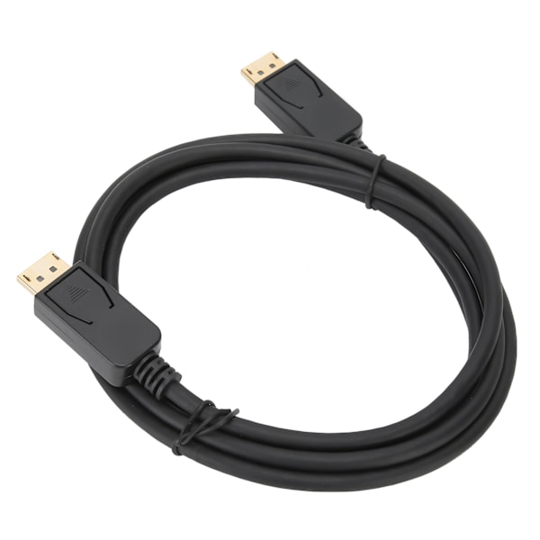 Professionell DP-adapter videokabel 1,8 m DP till DP-kontakt för bärbar dator TV-projektor
