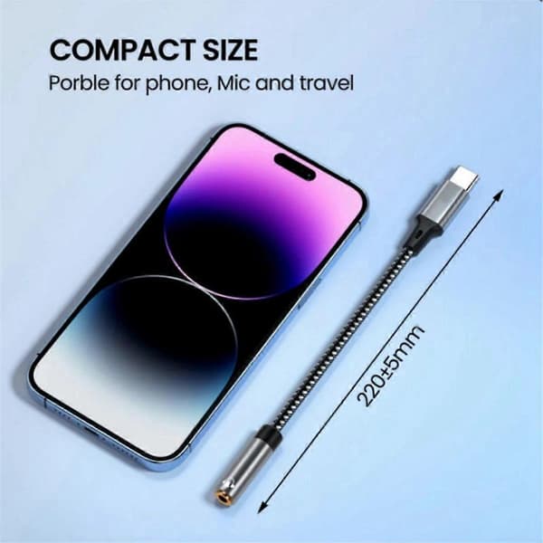 USB-C–3,5 mm kuulokeadapteri --