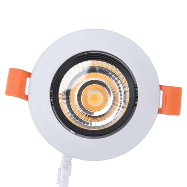Fellede lys 7W varmt lys 3000K justerbar vinkel LED taklampe for gang stue soverom 100‑264V