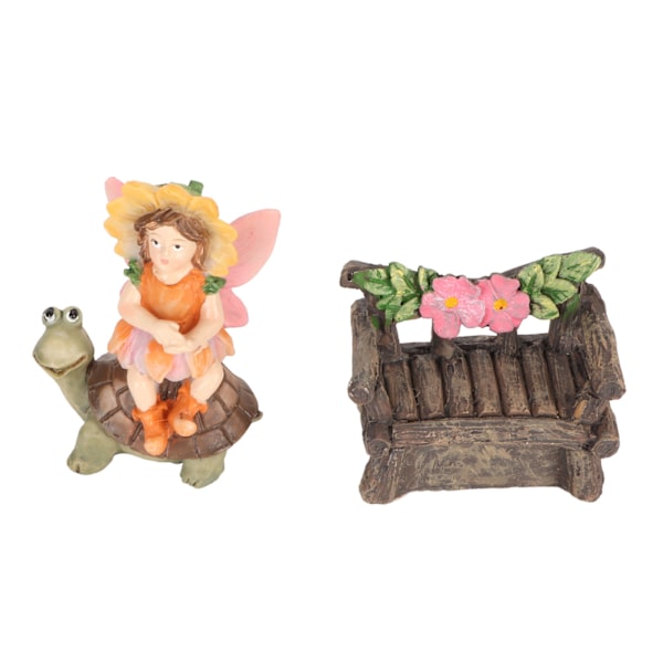 Miniatyyri set Synteettinen hartsi Keiju Veistos Asusteet Koristeellinen keijuhahmo puutarhaparvekkeelle