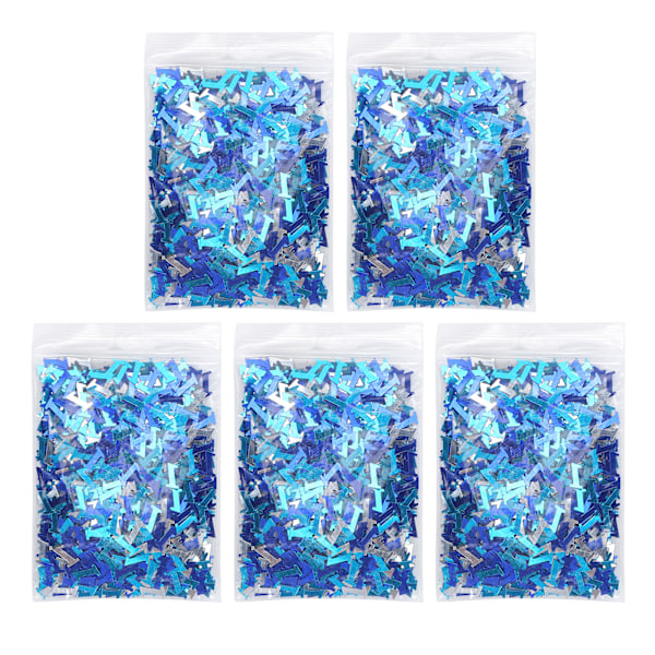 8mm blå konfetti glitter bordpynt for dåp, bursdag, nummer