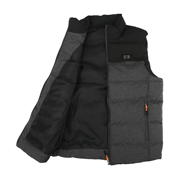 Uppvärmd väst 11 värmezoner 3 växlar temperatur Lätt unisex bärbar USB-uppvärmd jacka för vinter M