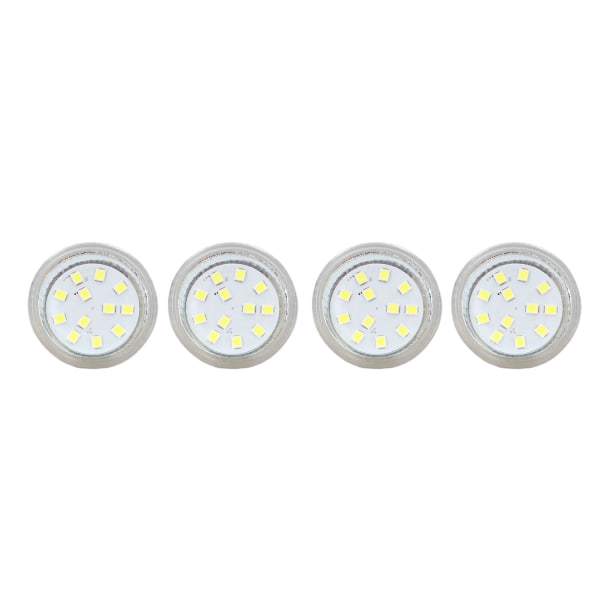 4kpl MR11 12LED-lamppu 2W 300LM spottilamppu Double Pin Base vaaka lamppu Kylmä valkoinen 6000K