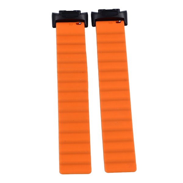2 st armband i silikon med stark magnetisk knäppning, ersättningsarmband för Fitbit Charge 6/5, grå orange