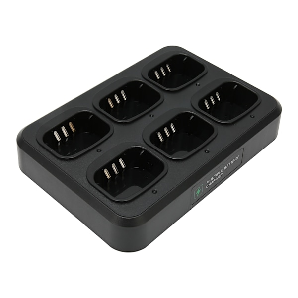 Walkie Talkie seksvejs oplader Hurtig varmeafledning 500mA udgang AC 100‑240V multiopladerbase til MD‑380 EU-stik