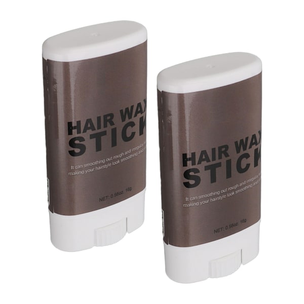 2kpl Hiusvaha Stick Pitkäkestoinen tasoittava hiusten muotoiluvaha Flyawayn pörröisille hiuksille 0,6oz