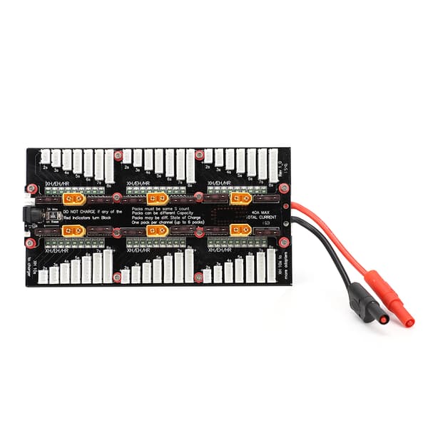 40A PL8 PL6 MPA ladebrett for 2S 3S 4S 5S 6S 7S 8S batterier lader svart