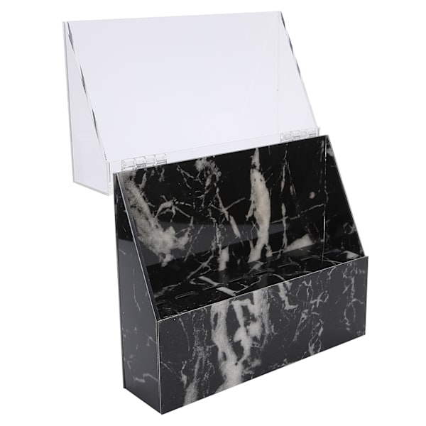 Øjenvipper Extension 8 Huller Akryl Pincet Holder Pincet Display Stand Opbevaringsstativ Sort