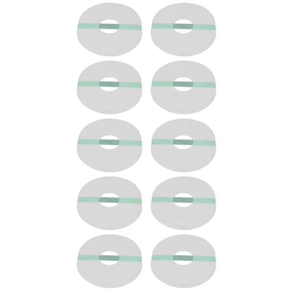 10 stk. sensorbeskyttere, oval form, selvklebende, vanntette, pustende sensorlapper for dusj og turgåing