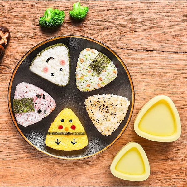 Japansk risbollform Sushiform Set - Onigiri Maker med rissked