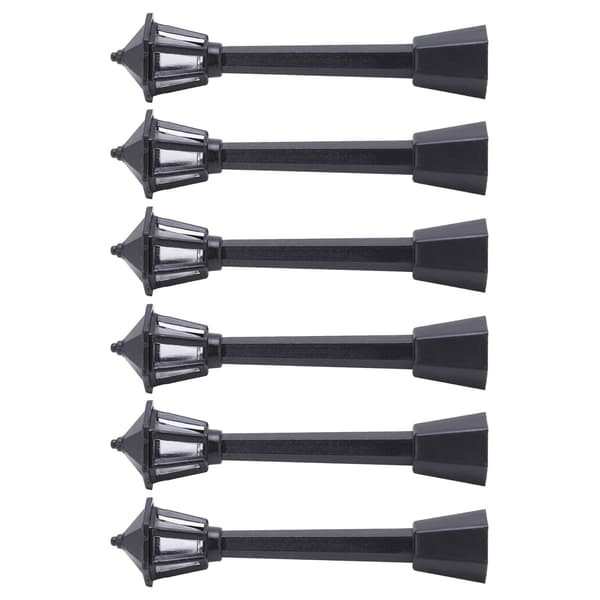 6 stk. Mini Gadelygtemodel Sikker Mikroskopisk Model Lys til Miniature Dukkehus