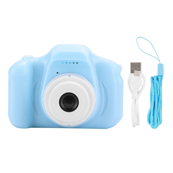 Bärbar mini barn Kid digital videokamera leksak med 2,0 tum TFT färgskärm blå