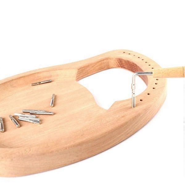 10 stk. stemmeskruer & 10 stk. nitter, med L-formet stemmenøgle, 10 strenge Laiyaqin strenge kompatible med Lyre Harpe S