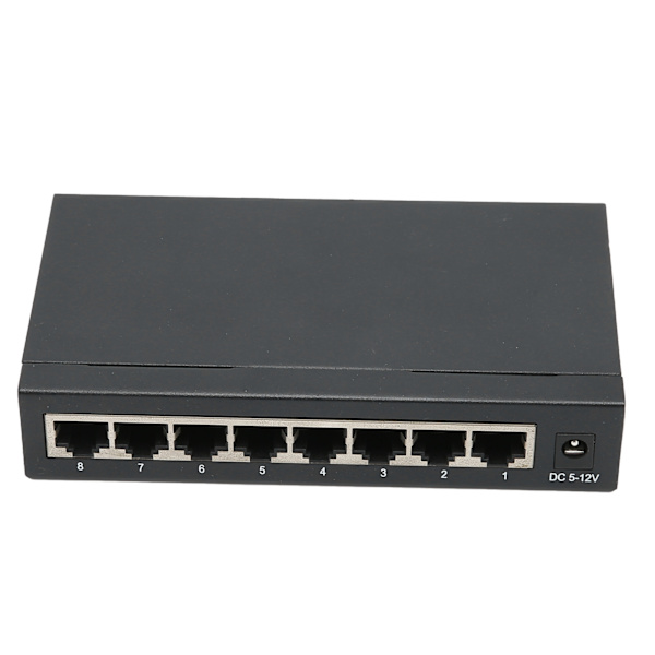 Ethernet Switch TBCS4008E 100M 8 porte selvtilpassende splitter tilbehør til stationær computer (AU-stik)