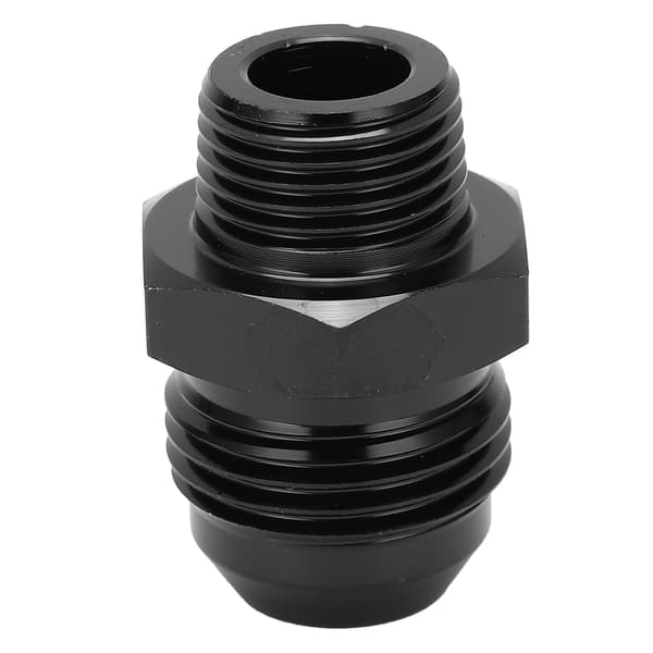 Lige adapter 10 AN til 3/8 NPT sort anodiseret 6061-T6 aluminium til de fleste væsker