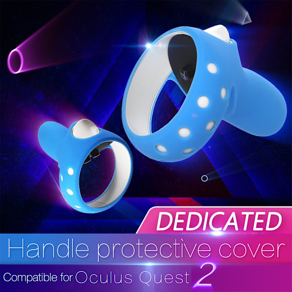 Cover kompatibelt för Oculus Quest 2 VR Silicone Protective VR Controller Grip Cover