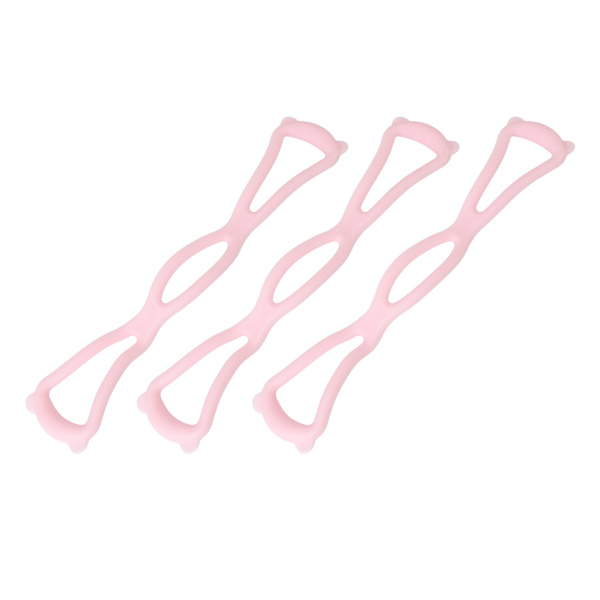 3st Figur 8 Resistance Elastiskt band Öppen axelbår Arm Rygg Träning Elastiska band Rosa