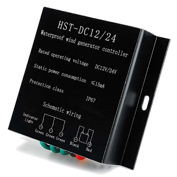 12V/24V 9000W Vindmølle Generator Controller Vandtæt Batteri Opladning Overspændingsbeskyttelse C