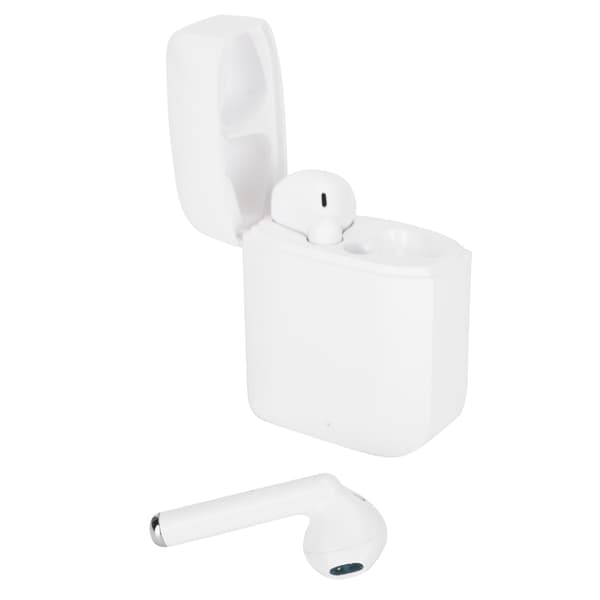 TWS Trådløse Bluetooth 5.0 Høretelefoner Halv In-Ear IPX4 Vandtætte Ørepropper til iPhone/Android Hvid