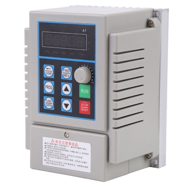 1 stk AC 220V 0,75kW Variabel frekvensdrev VFD Speed ​​Controller Inverter Single Phrase