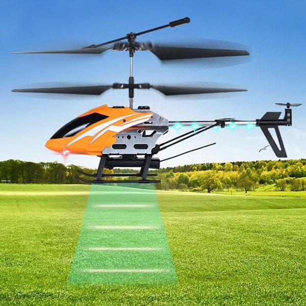 2,4 GHz fjärrkontrollhelikopter med kamera Mini RC Copter Flygplan Modell Leksak för barn Vuxna Nybörjare Gul