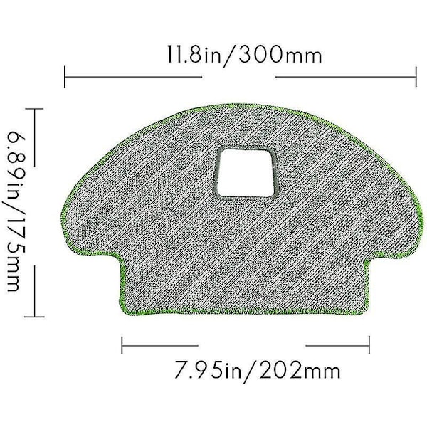 10 Pakke Moppekluter for Irobot Roomba Combo113 R113840 Robotstøvsuger