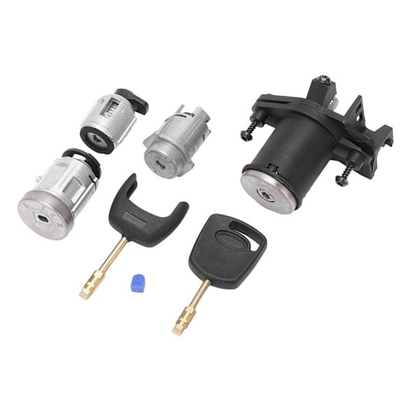 Tændingsstartkontakt Dørlås Cylindersæt 2S61 A22050 BM Erstatning til Ford Fiesta MK5 Fusion