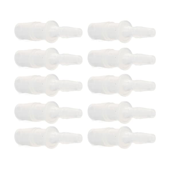 10 stk. Slangefittingsreduktion PP Akvarie Luftpumpeadapter til silikoneslangeforbindelse 4.8-7.9