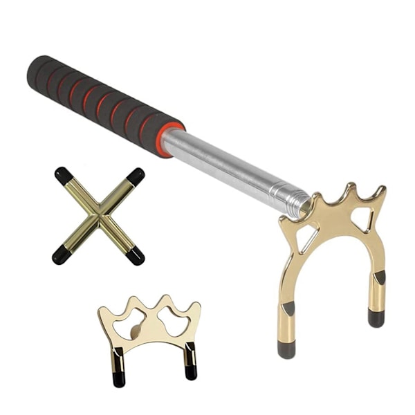 Retractable Billiards Pool Cue Stick Bridge with Removable Bridge Head Billiards Pool Cue Accessory