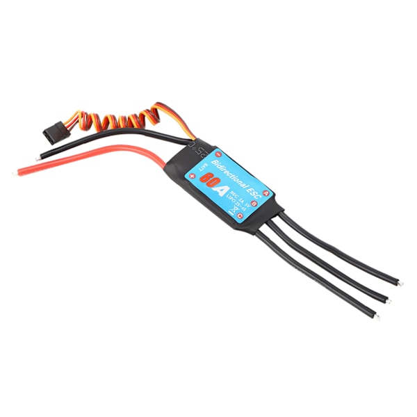 Toveis børsteløs ESC elektronisk hastighetskontroller for RC-bil, skip, undervannspropell (60A) 60A