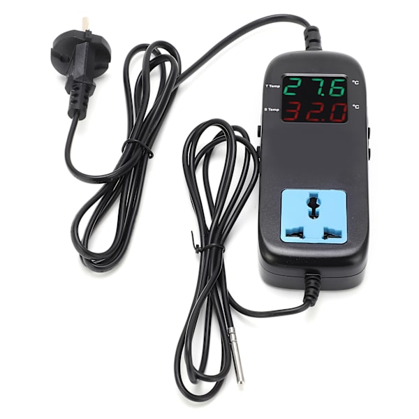 Digital Display Termostat Intelligent Elektronisk Temperaturregulator Regulator AC 90V~250VEU Stik