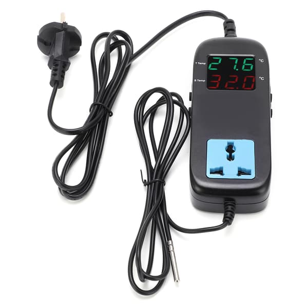 Digitalt displaytermostat Intelligent elektronisk temperaturkontroller Regulator AC 90V~250V EU-plugg
