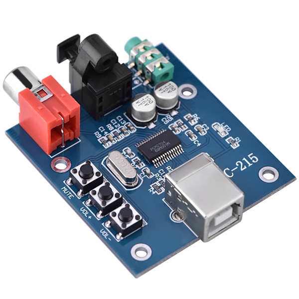 PCM2704 USB DAC til S/PDIF HiFi lydkort dekoderkort 3,5 mm analog udgang F/PC