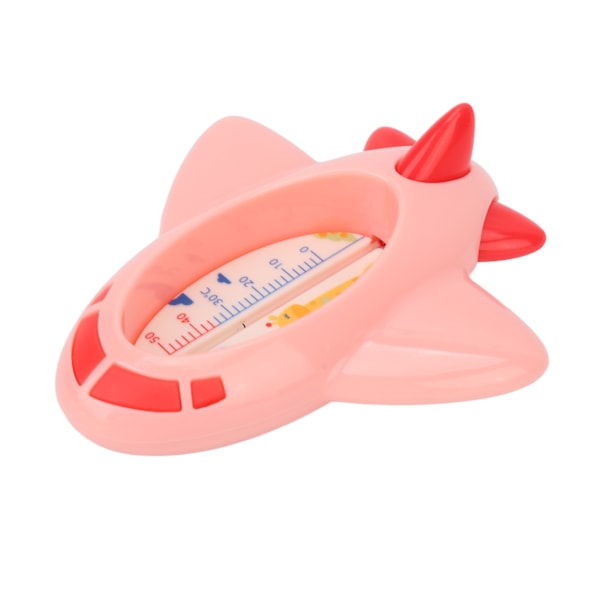 Baby badetermometer - Nøjagtig og hurtig måling - Halvt indpakket design - Flyvemaskinsformet - Sødt termometer til hjemmet - Legetøj - Pink