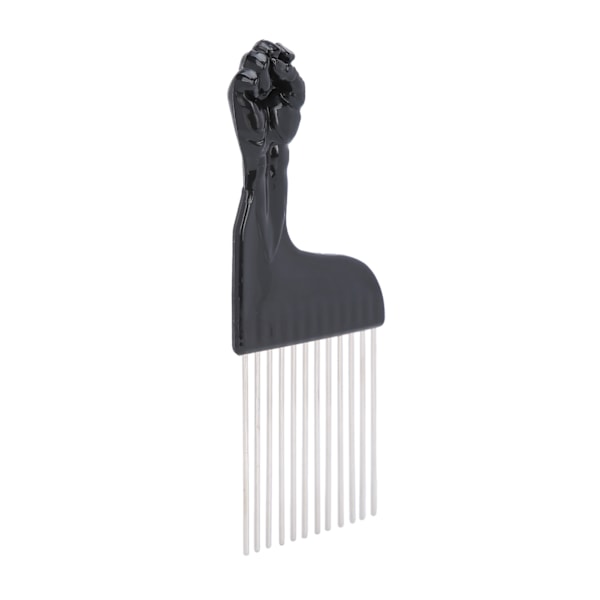 Salon Metal Pick Comb Bærbar Detangle Styling Kam til langt tykt krøllet hår