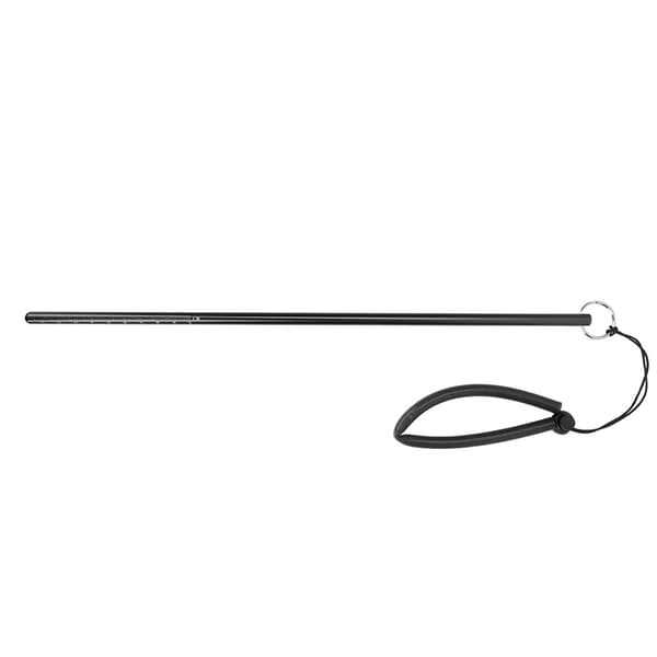 Dykning Tickle Pointer Stick af aluminiumslegering med måling og lanyard (sort)